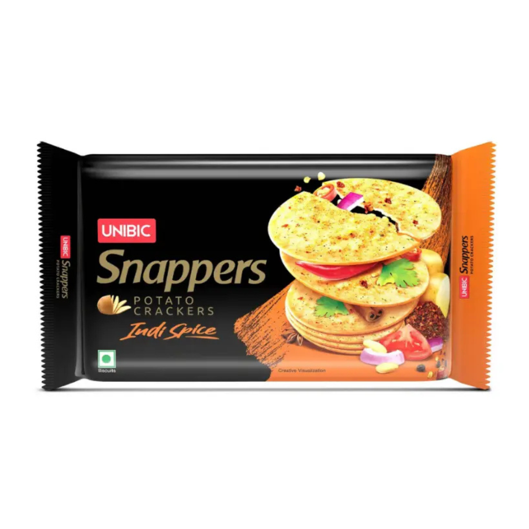 UNIBIC Snappers - Indi Spice Flavored Potato Biscuits 280gm MRP ₹160